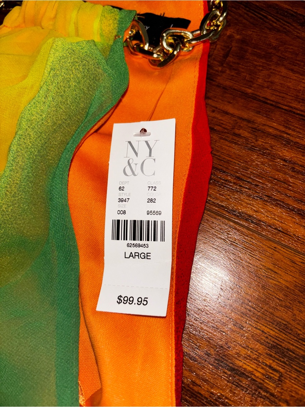 New York & Company Rainbow Halter Mini Dress - Multicolor - Picture 6 of 8